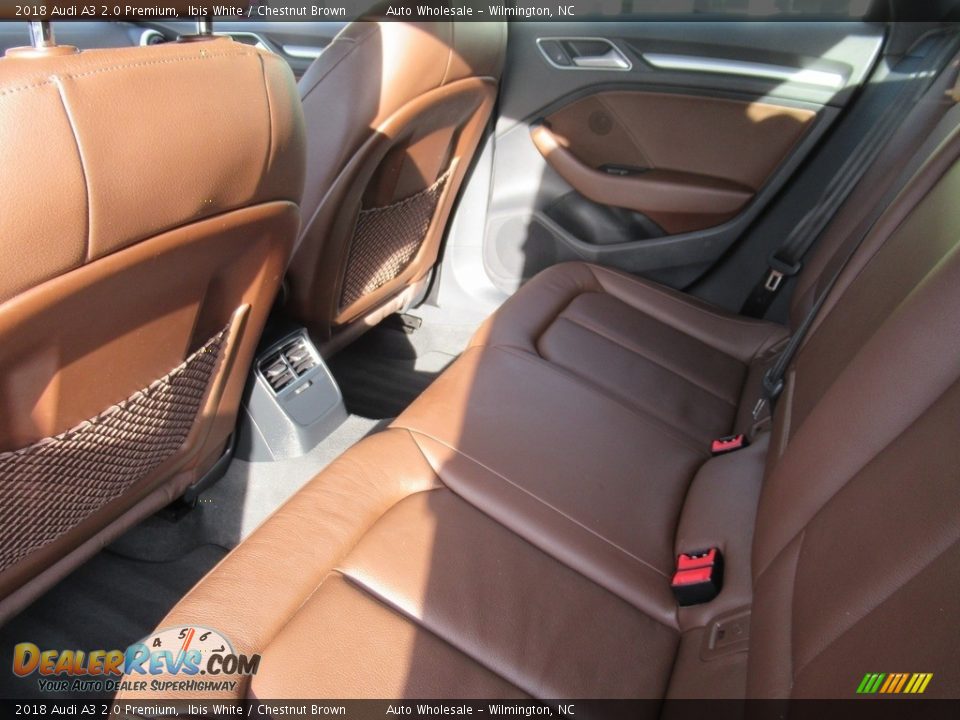 2018 Audi A3 2.0 Premium Ibis White / Chestnut Brown Photo #12