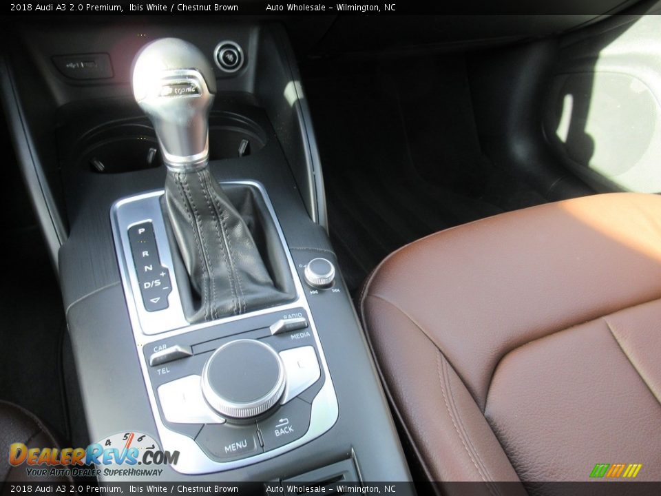 2018 Audi A3 2.0 Premium Ibis White / Chestnut Brown Photo #19
