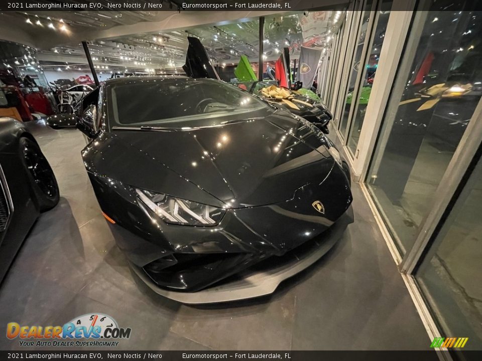 2021 Lamborghini Huracan EVO Nero Noctis / Nero Photo #6