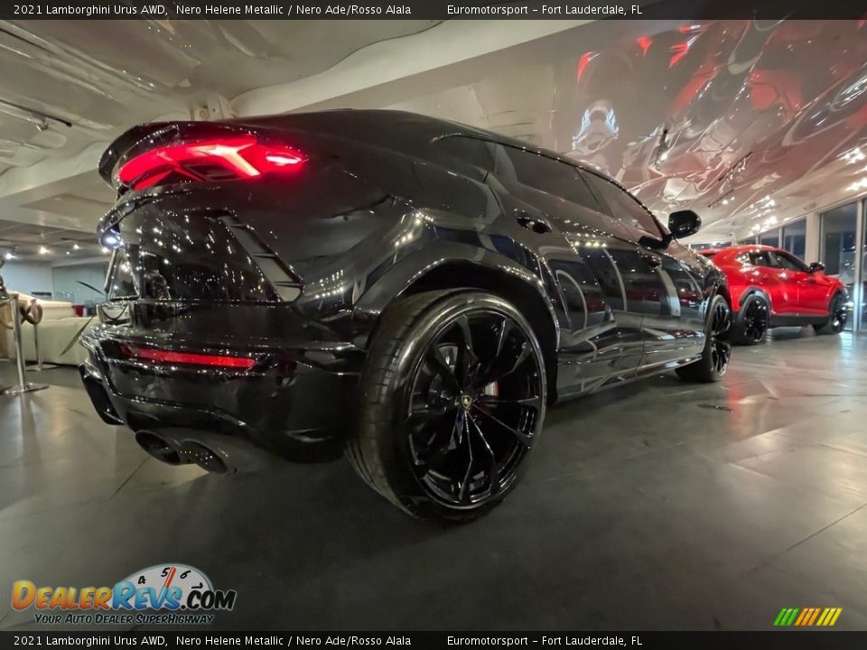 2021 Lamborghini Urus AWD Nero Helene Metallic / Nero Ade/Rosso Alala Photo #4