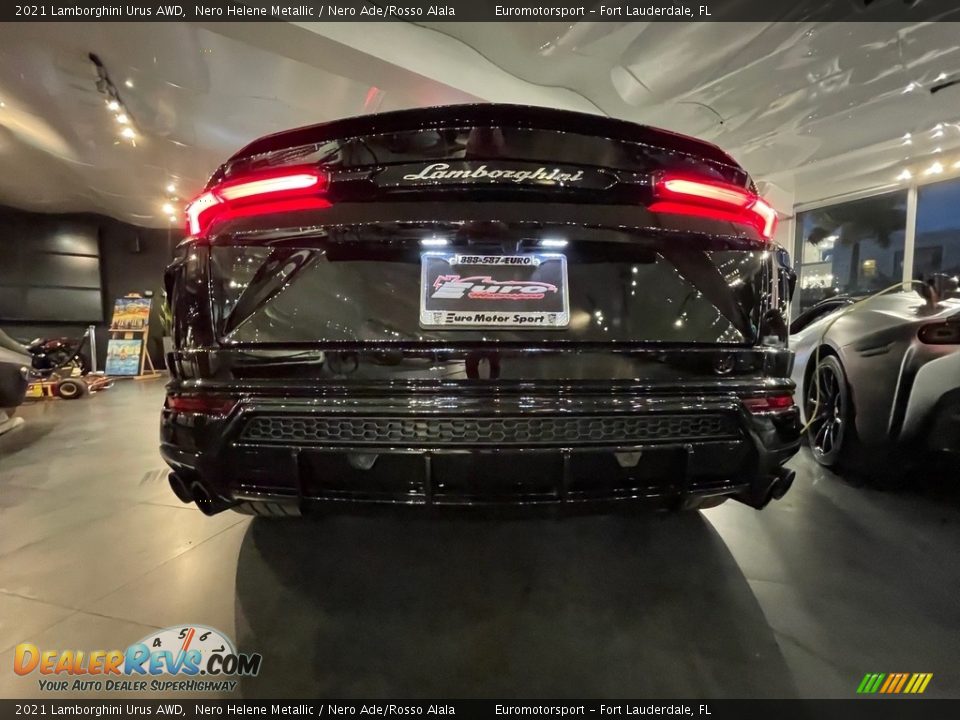 2021 Lamborghini Urus AWD Nero Helene Metallic / Nero Ade/Rosso Alala Photo #6