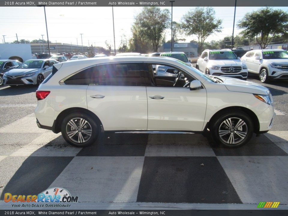 2018 Acura MDX White Diamond Pearl / Parchment Photo #3