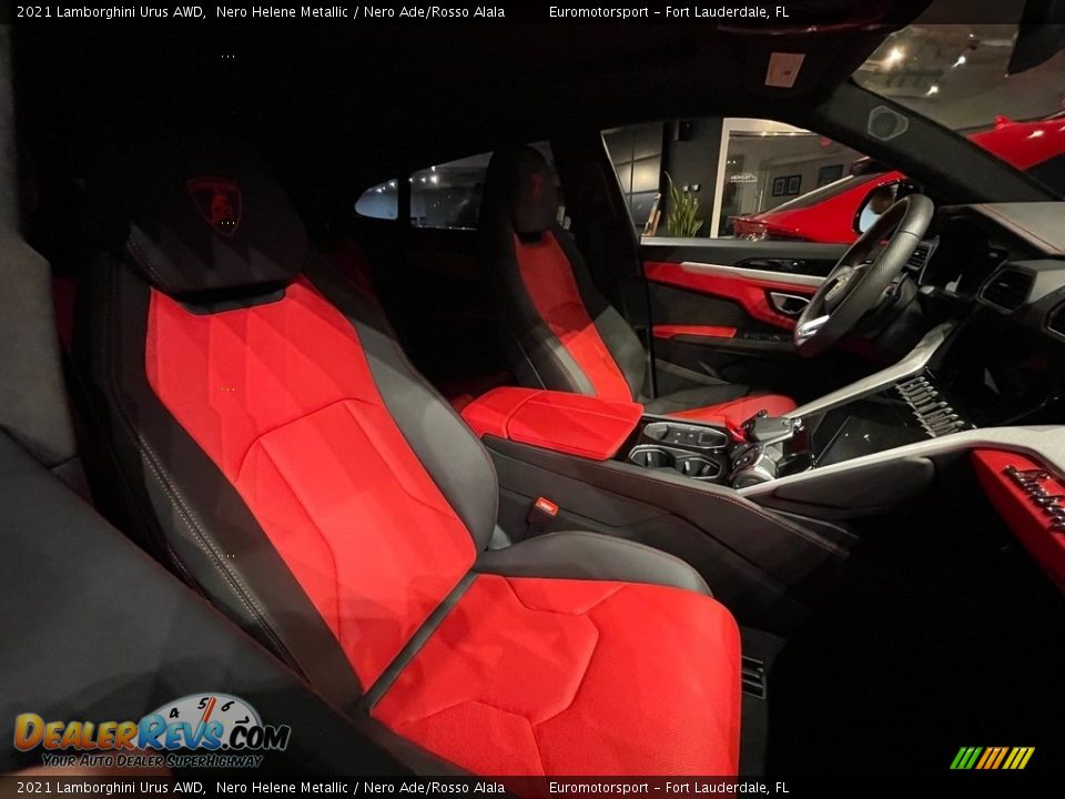 Nero Ade/Rosso Alala Interior - 2021 Lamborghini Urus AWD Photo #10