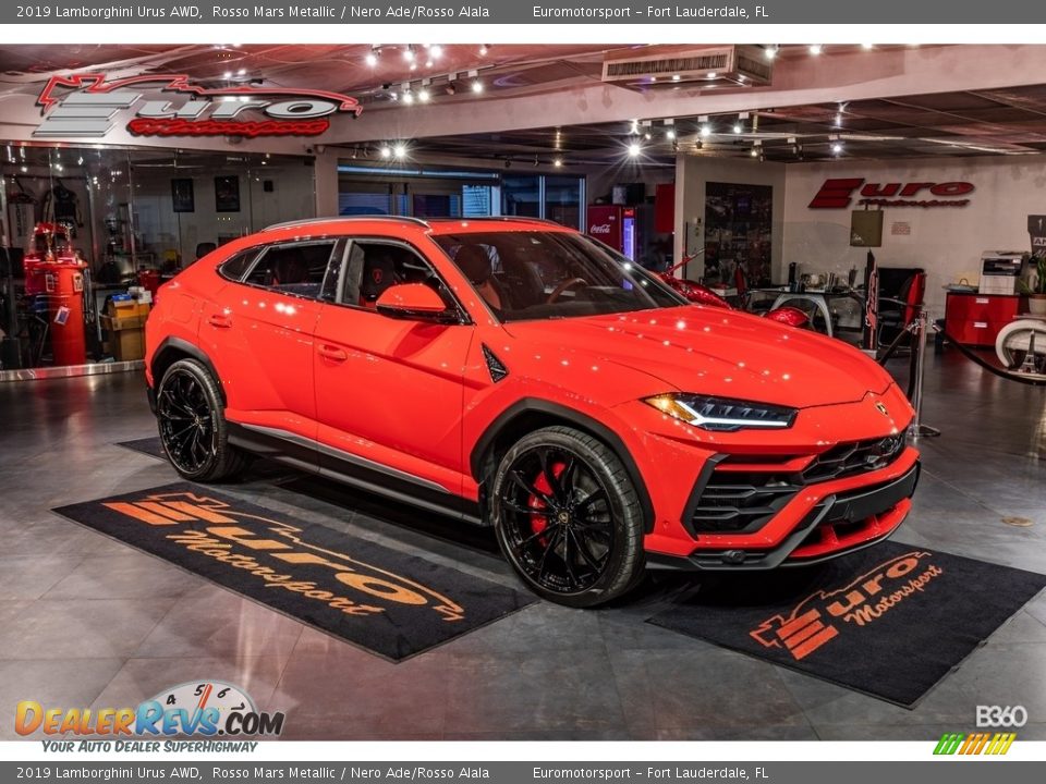 2019 Lamborghini Urus AWD Rosso Mars Metallic / Nero Ade/Rosso Alala Photo #1
