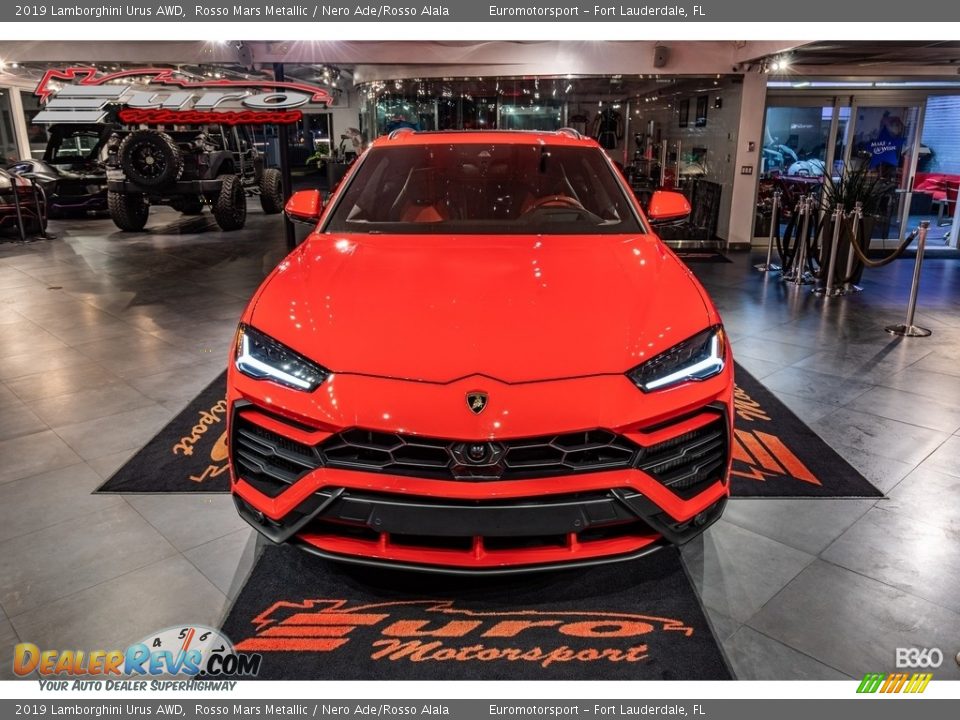 2019 Lamborghini Urus AWD Rosso Mars Metallic / Nero Ade/Rosso Alala Photo #2