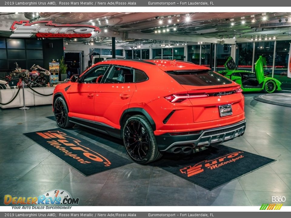 2019 Lamborghini Urus AWD Rosso Mars Metallic / Nero Ade/Rosso Alala Photo #6