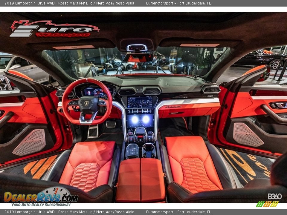 2019 Lamborghini Urus AWD Rosso Mars Metallic / Nero Ade/Rosso Alala Photo #9