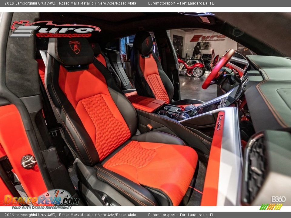 2019 Lamborghini Urus AWD Rosso Mars Metallic / Nero Ade/Rosso Alala Photo #12