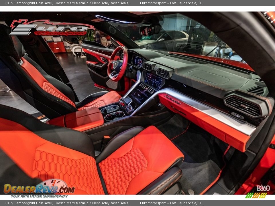2019 Lamborghini Urus AWD Rosso Mars Metallic / Nero Ade/Rosso Alala Photo #13