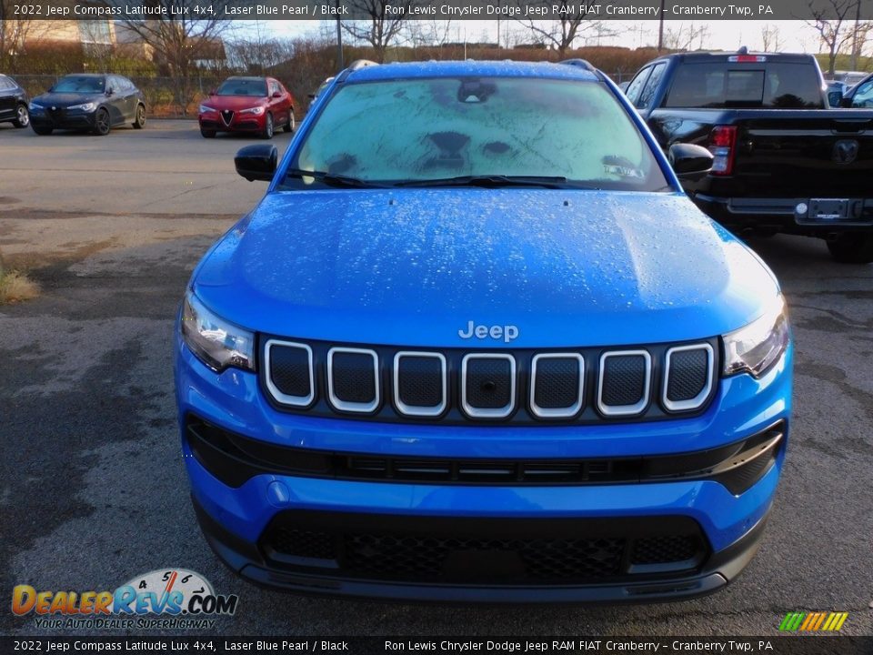 2022 Jeep Compass Latitude Lux 4x4 Laser Blue Pearl / Black Photo #2
