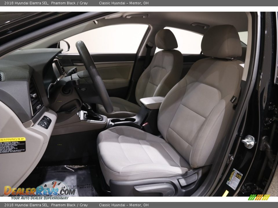 2018 Hyundai Elantra SEL Phantom Black / Gray Photo #5