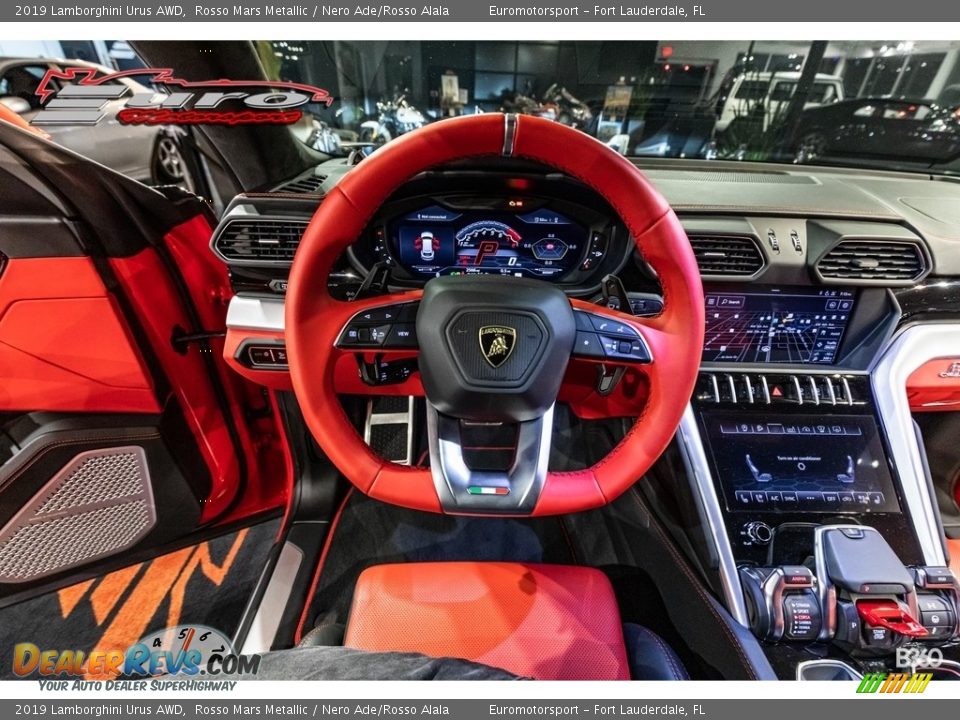 2019 Lamborghini Urus AWD Rosso Mars Metallic / Nero Ade/Rosso Alala Photo #34