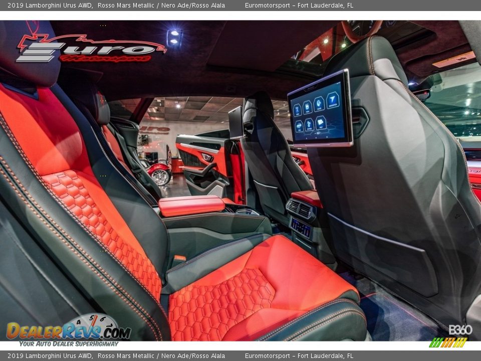 2019 Lamborghini Urus AWD Rosso Mars Metallic / Nero Ade/Rosso Alala Photo #37