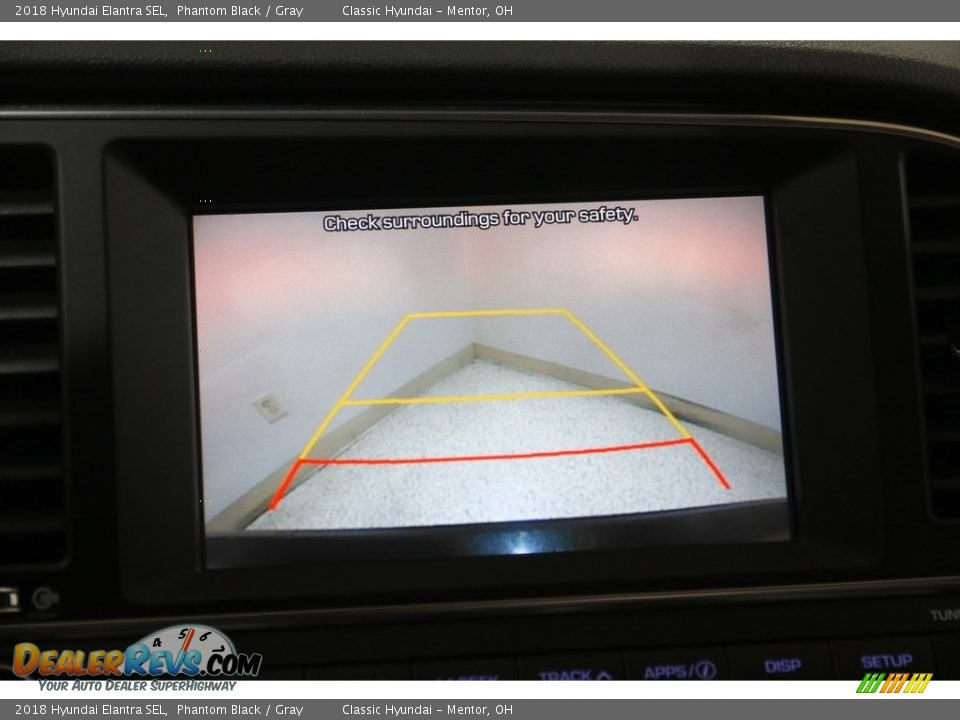 2018 Hyundai Elantra SEL Phantom Black / Gray Photo #11