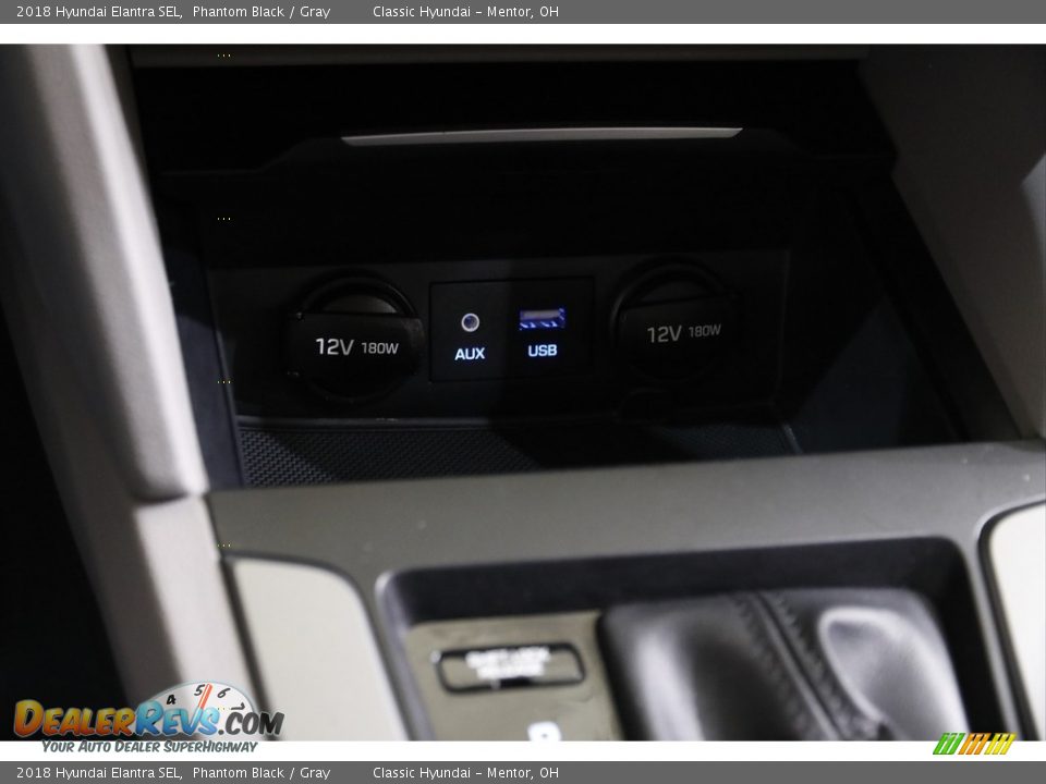 2018 Hyundai Elantra SEL Phantom Black / Gray Photo #13