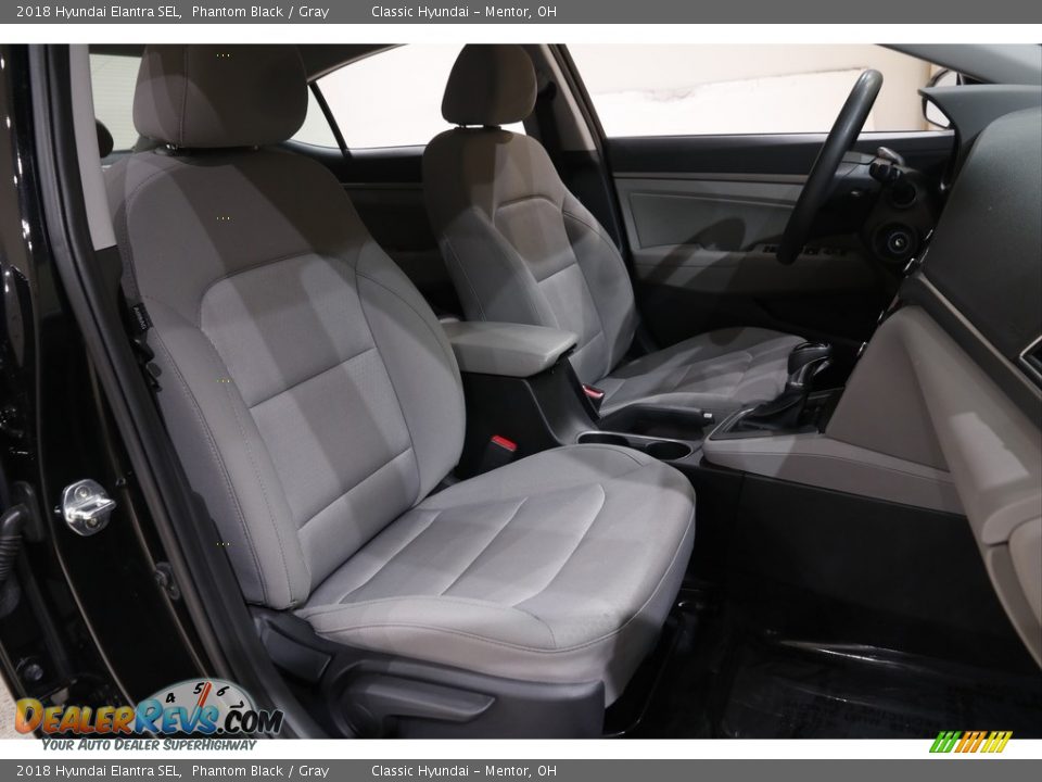 2018 Hyundai Elantra SEL Phantom Black / Gray Photo #14