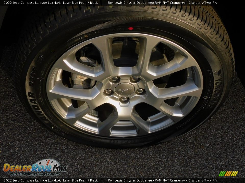 2022 Jeep Compass Latitude Lux 4x4 Laser Blue Pearl / Black Photo #10