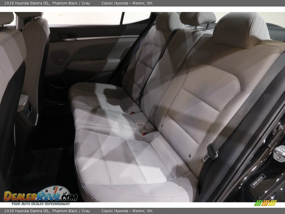 2018 Hyundai Elantra SEL Phantom Black / Gray Photo #16
