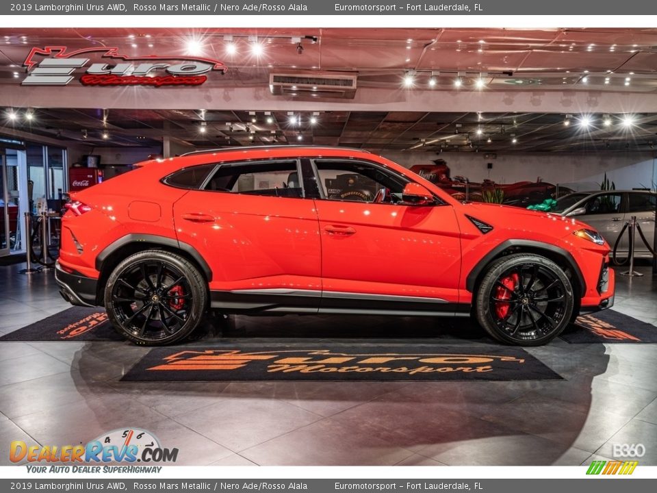 2019 Lamborghini Urus AWD Rosso Mars Metallic / Nero Ade/Rosso Alala Photo #43