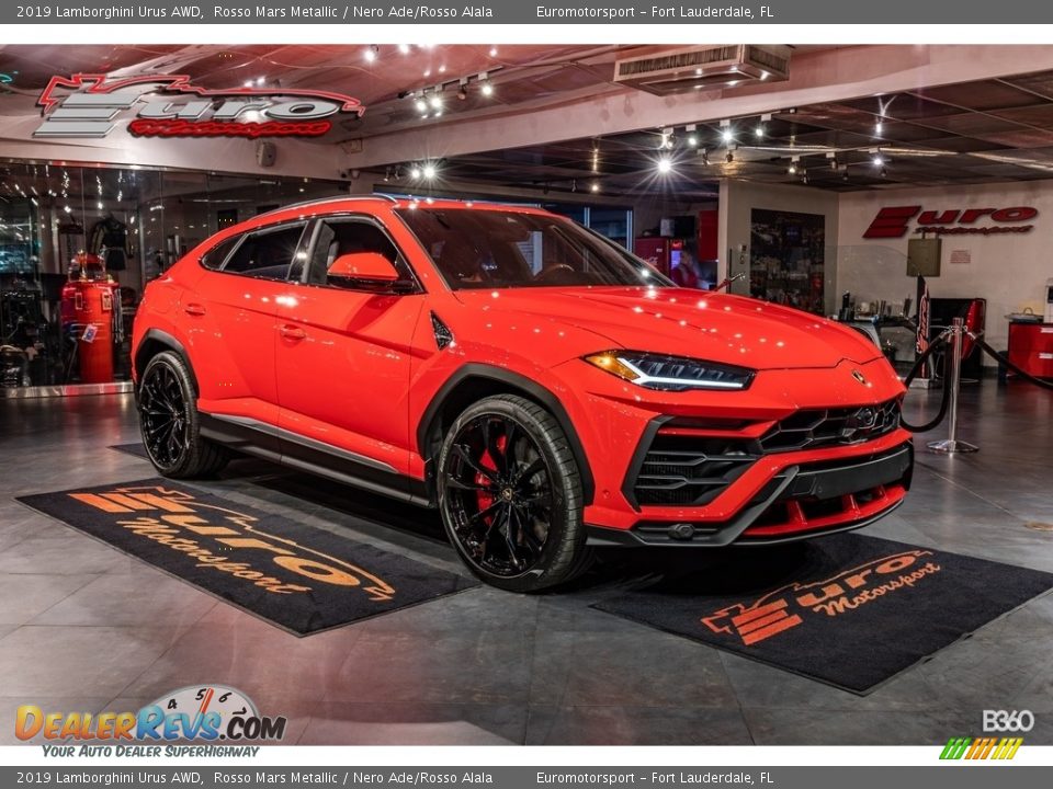 2019 Lamborghini Urus AWD Rosso Mars Metallic / Nero Ade/Rosso Alala Photo #44