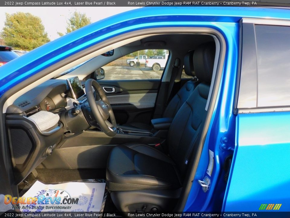 2022 Jeep Compass Latitude Lux 4x4 Laser Blue Pearl / Black Photo #11