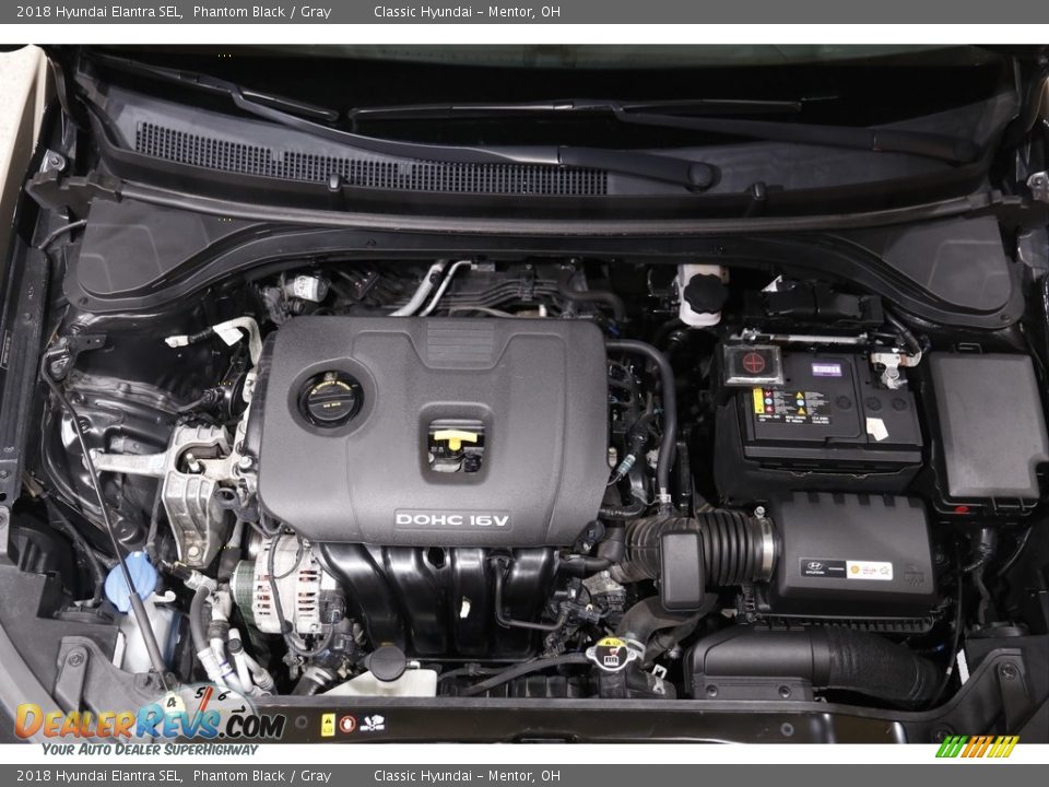 2018 Hyundai Elantra SEL Phantom Black / Gray Photo #18