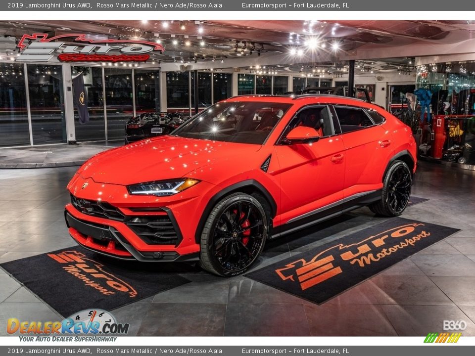 2019 Lamborghini Urus AWD Rosso Mars Metallic / Nero Ade/Rosso Alala Photo #46