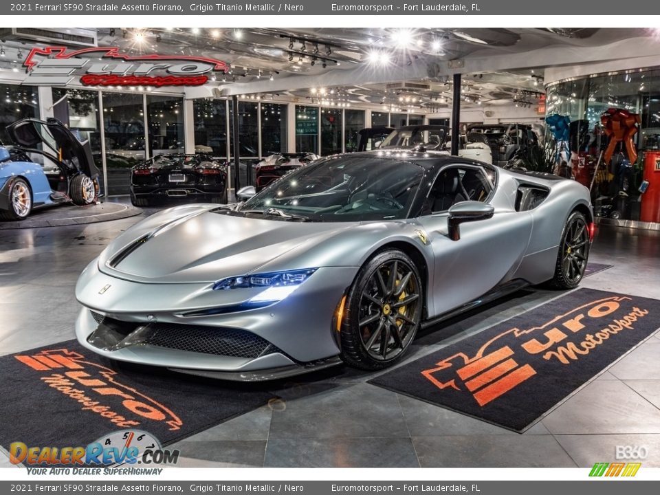2021 Ferrari SF90 Stradale Assetto Fiorano Grigio Titanio Metallic / Nero Photo #1