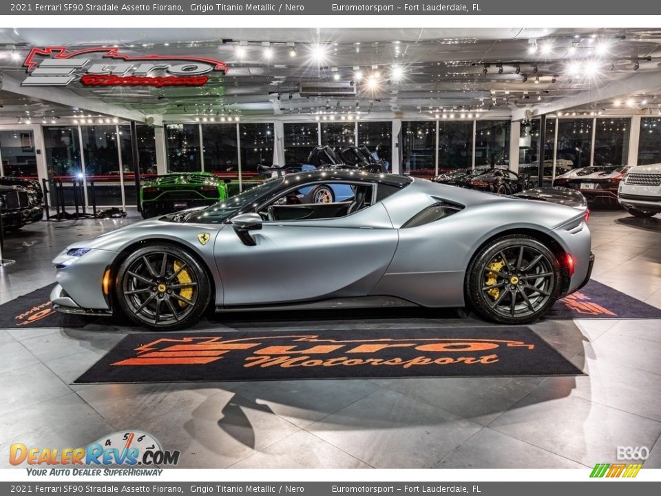 Grigio Titanio Metallic 2021 Ferrari SF90 Stradale Assetto Fiorano Photo #4