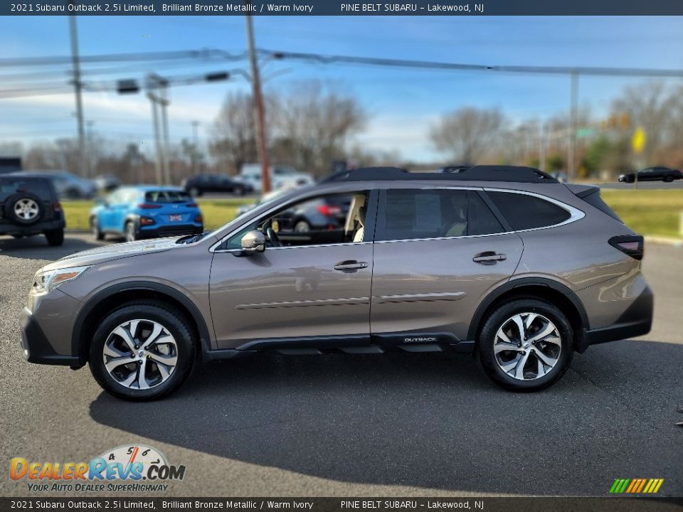 2021 Subaru Outback 2.5i Limited Brilliant Bronze Metallic / Warm Ivory Photo #19