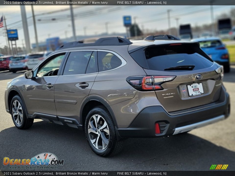2021 Subaru Outback 2.5i Limited Brilliant Bronze Metallic / Warm Ivory Photo #20