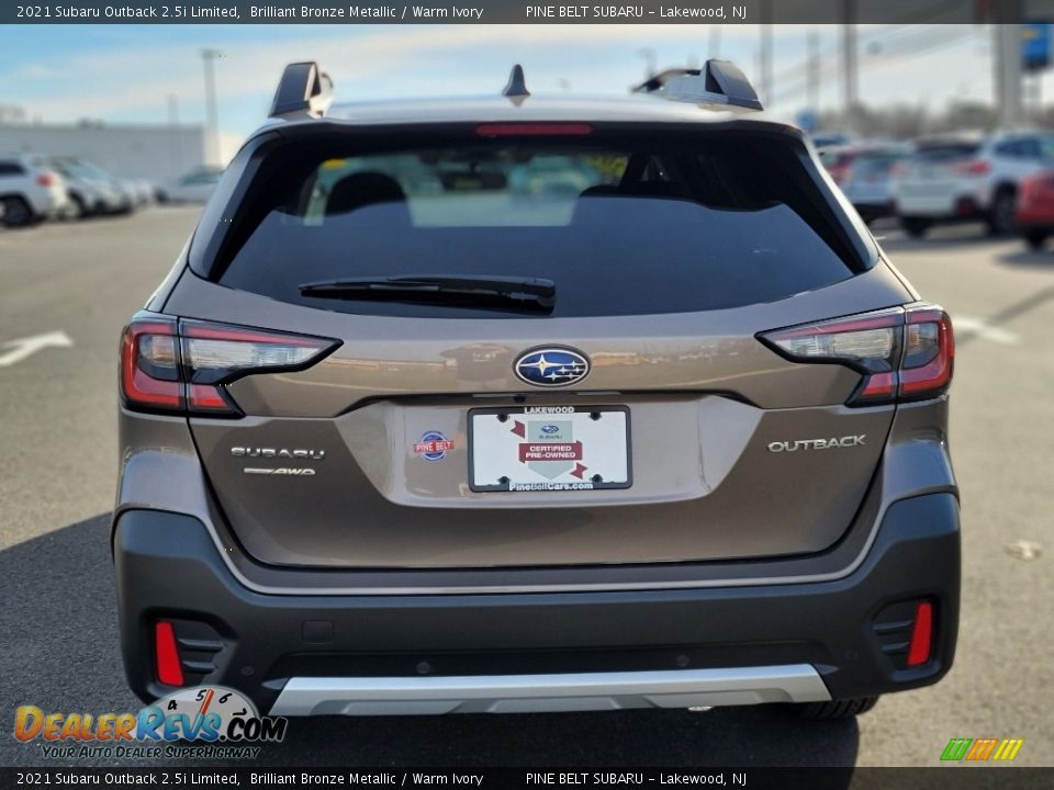 2021 Subaru Outback 2.5i Limited Brilliant Bronze Metallic / Warm Ivory Photo #21