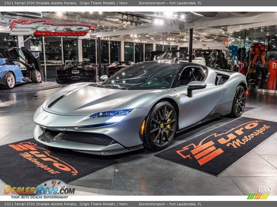 2021 Ferrari SF90 Stradale Assetto Fiorano Grigio Titanio Metallic / Nero Photo #17