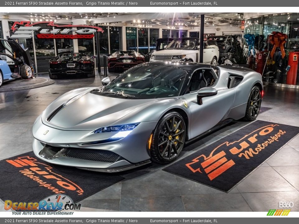 2021 Ferrari SF90 Stradale Assetto Fiorano Grigio Titanio Metallic / Nero Photo #24