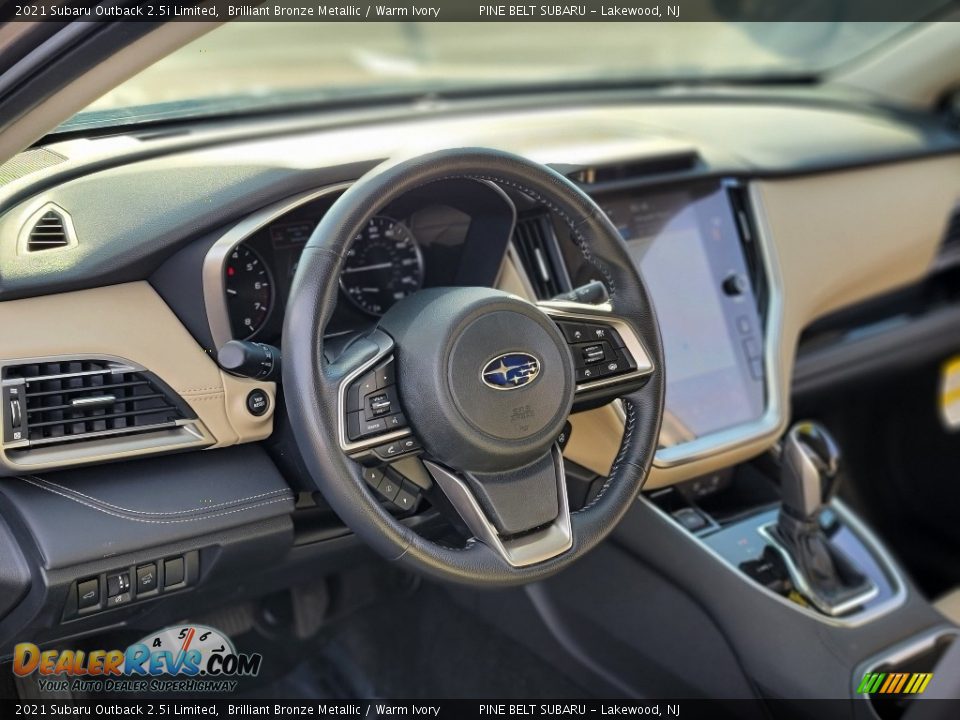 2021 Subaru Outback 2.5i Limited Brilliant Bronze Metallic / Warm Ivory Photo #36