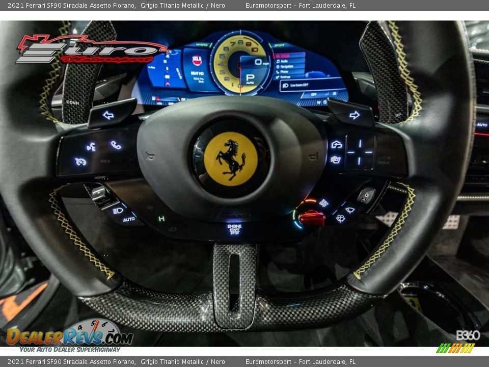 2021 Ferrari SF90 Stradale Assetto Fiorano Steering Wheel Photo #46