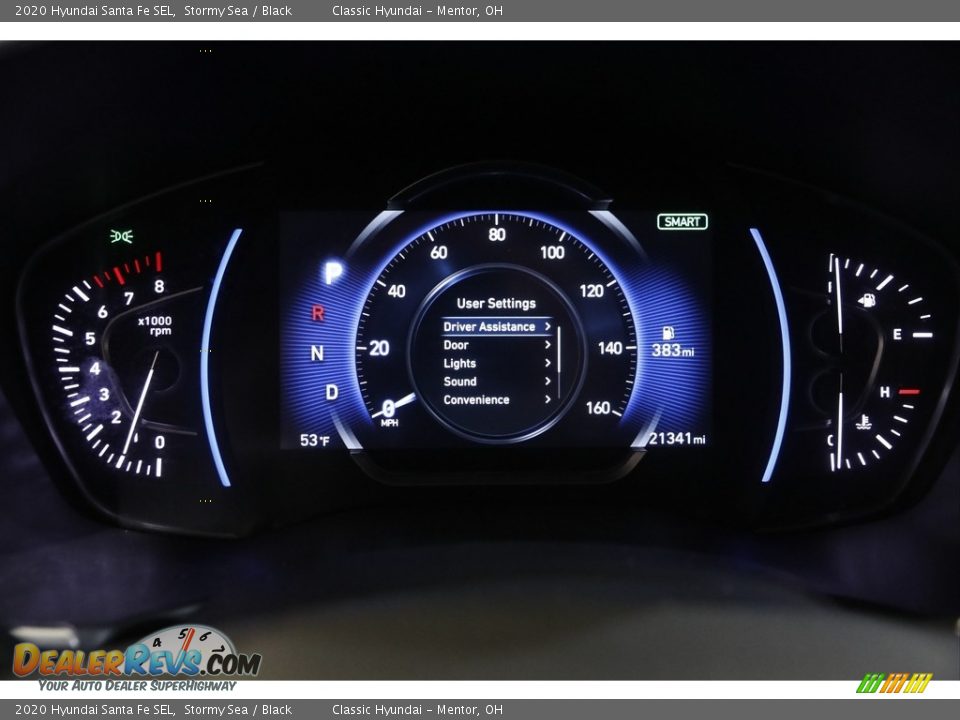 2020 Hyundai Santa Fe SEL Stormy Sea / Black Photo #8