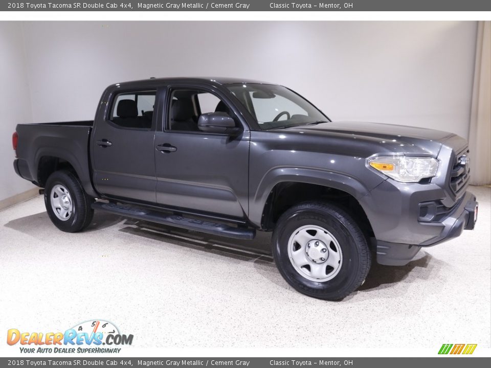 2018 Toyota Tacoma SR Double Cab 4x4 Magnetic Gray Metallic / Cement Gray Photo #1