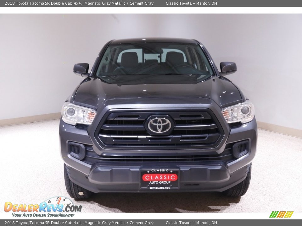 2018 Toyota Tacoma SR Double Cab 4x4 Magnetic Gray Metallic / Cement Gray Photo #2