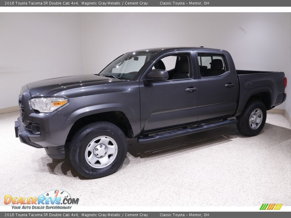 2018 Toyota Tacoma SR Double Cab 4x4 Magnetic Gray Metallic / Cement Gray Photo #3