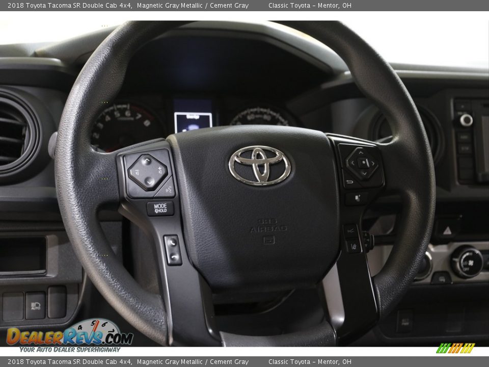 2018 Toyota Tacoma SR Double Cab 4x4 Magnetic Gray Metallic / Cement Gray Photo #7