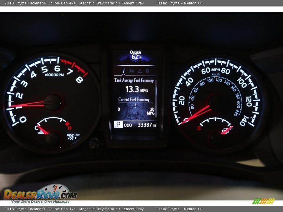 2018 Toyota Tacoma SR Double Cab 4x4 Magnetic Gray Metallic / Cement Gray Photo #8