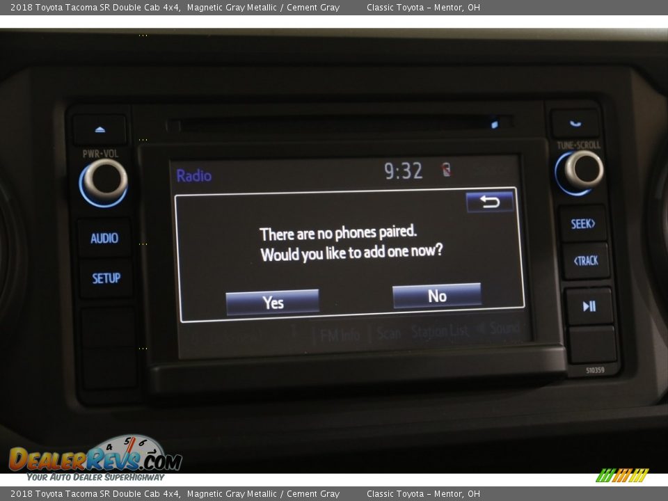 2018 Toyota Tacoma SR Double Cab 4x4 Magnetic Gray Metallic / Cement Gray Photo #11