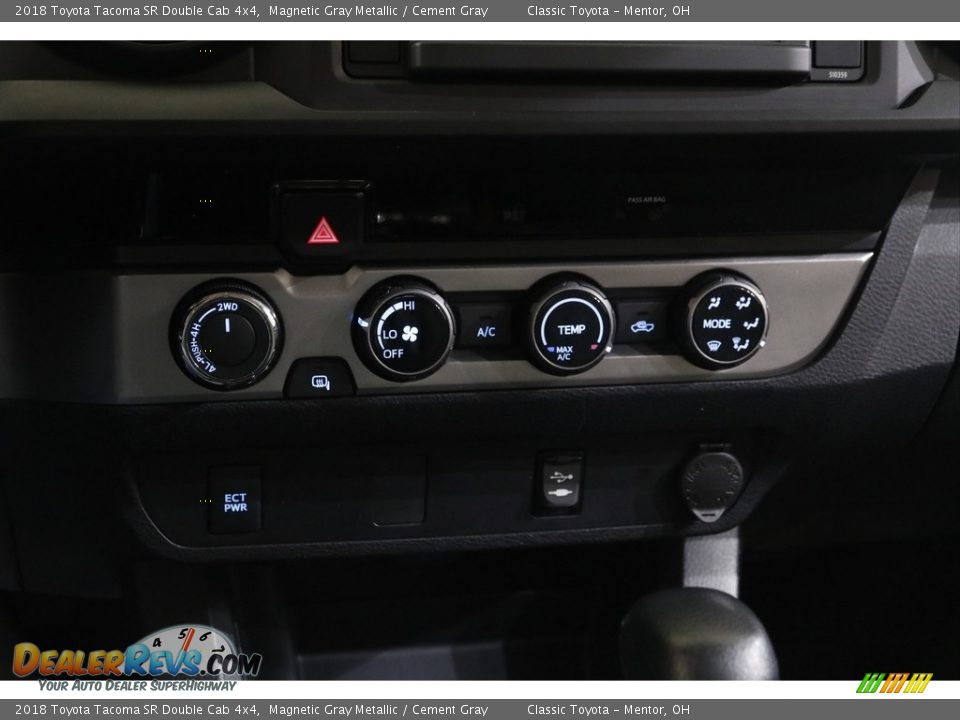 2018 Toyota Tacoma SR Double Cab 4x4 Magnetic Gray Metallic / Cement Gray Photo #12