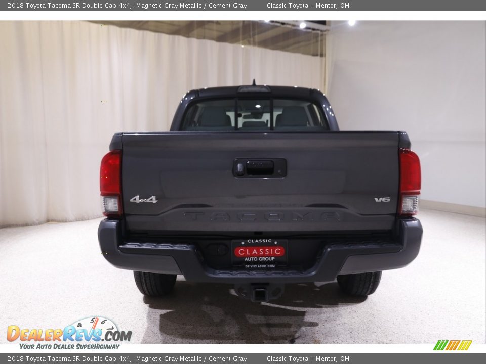 2018 Toyota Tacoma SR Double Cab 4x4 Magnetic Gray Metallic / Cement Gray Photo #17