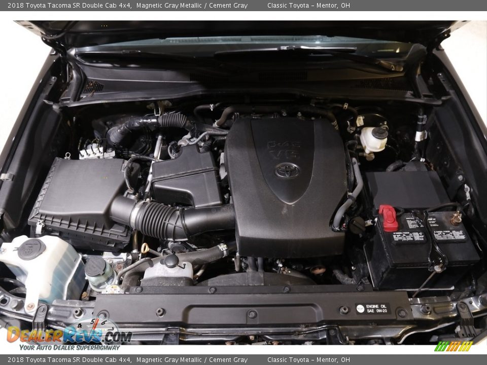 2018 Toyota Tacoma SR Double Cab 4x4 Magnetic Gray Metallic / Cement Gray Photo #18