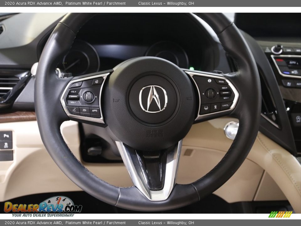 2020 Acura RDX Advance AWD Platinum White Pearl / Parchment Photo #7