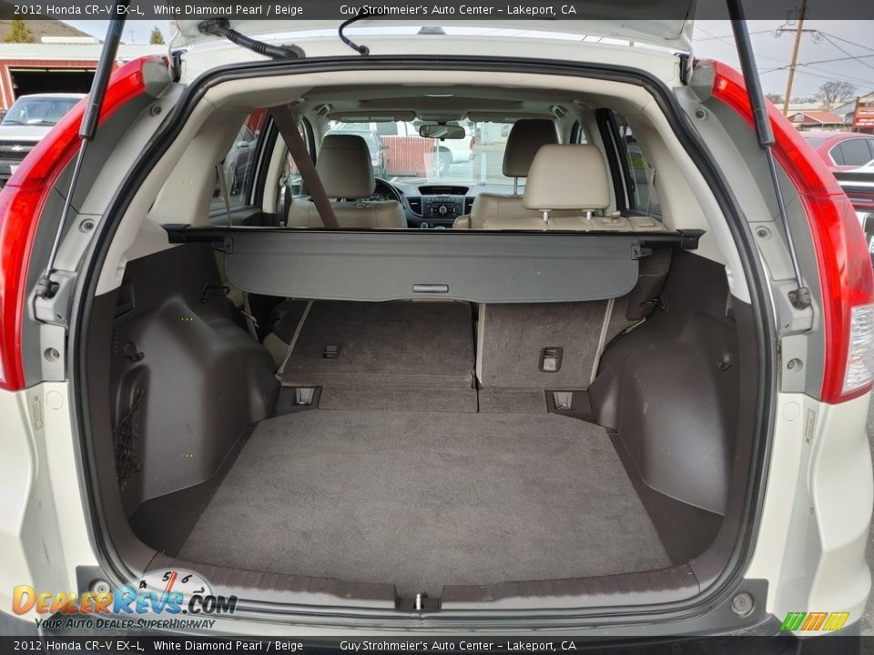 2012 Honda CR-V EX-L White Diamond Pearl / Beige Photo #7