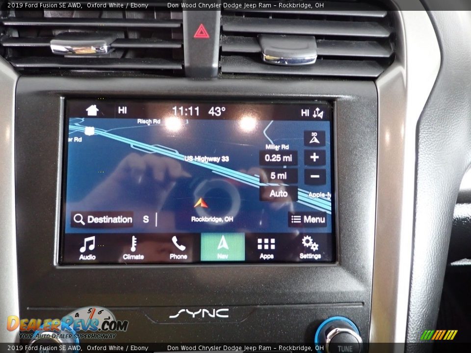 2019 Ford Fusion SE AWD Oxford White / Ebony Photo #4