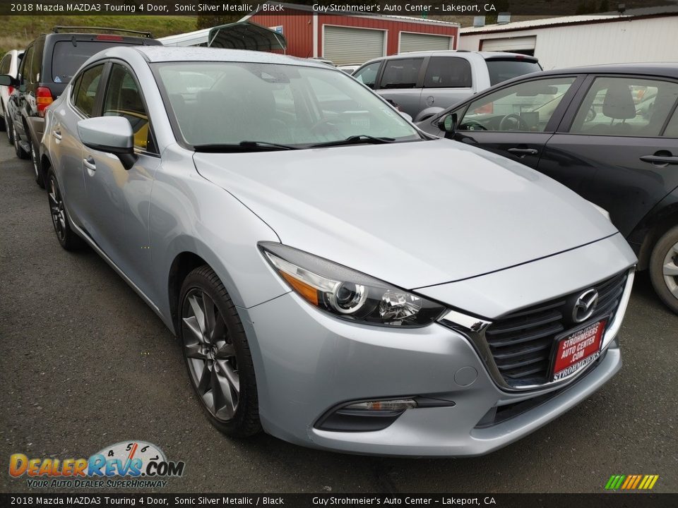 2018 Mazda MAZDA3 Touring 4 Door Sonic Silver Metallic / Black Photo #1